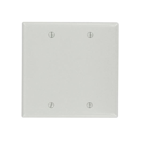 Leviton Blank 2 Gang Wallplate 87025